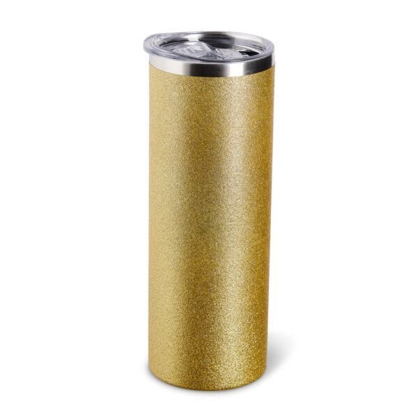 Edelstahl-Thermobecher Glitter Gold