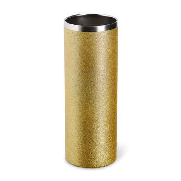 Edelstahl-Thermobecher Glitter Gold