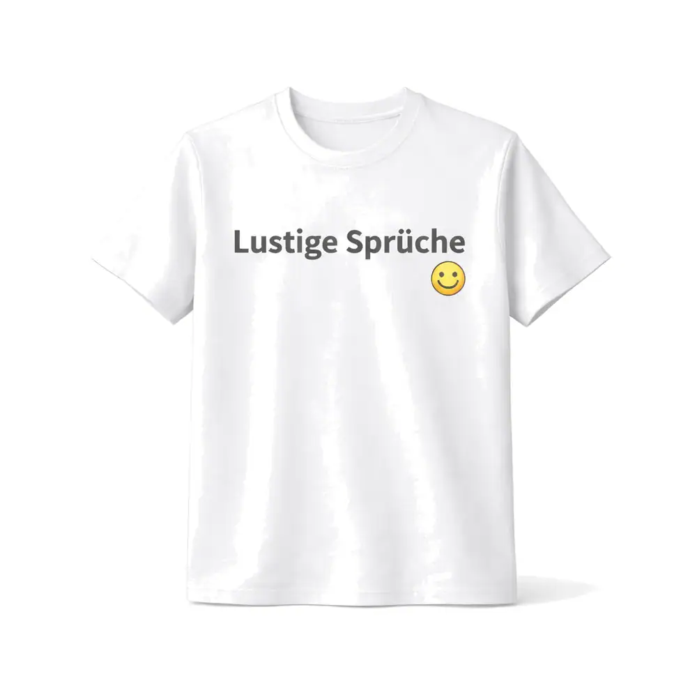 Kategorie Funshirts und T-Shirts mit lustigen Sprüchen weißes T-Shirt mit Smiley