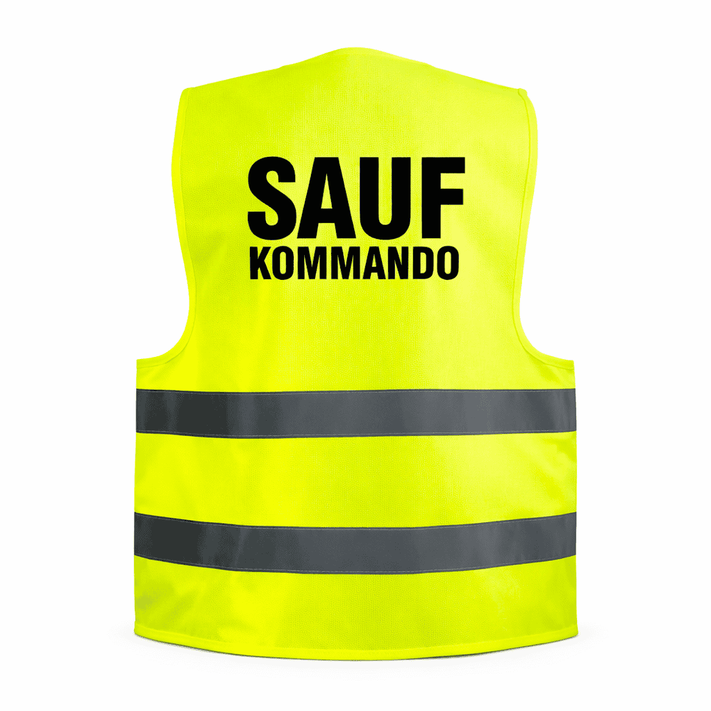 Warnwesten für Fasching – Warnweste mit Aufdruck